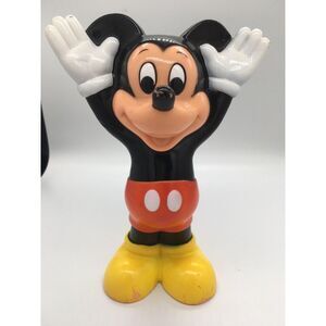 Vintage Rare Mickey Mouse Walt Disney Production Squeaky Toy Made in Korea